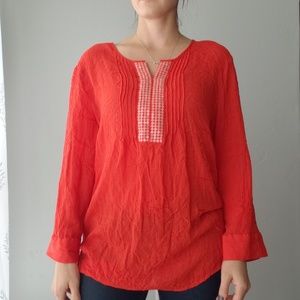 Orange Laura Scott Blouse